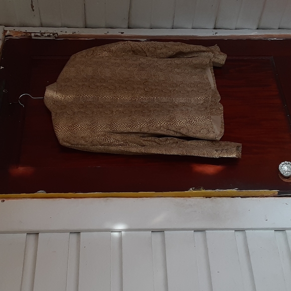 Anne Pinkerton vintage 100% silk snakeskin print jacket sz 2 - Picture 5 of 7